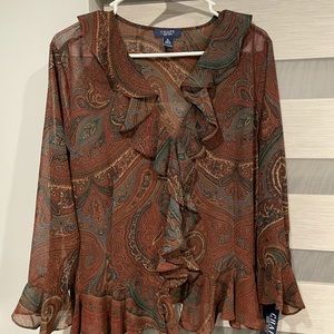 Brand New Brown Boho Shirt